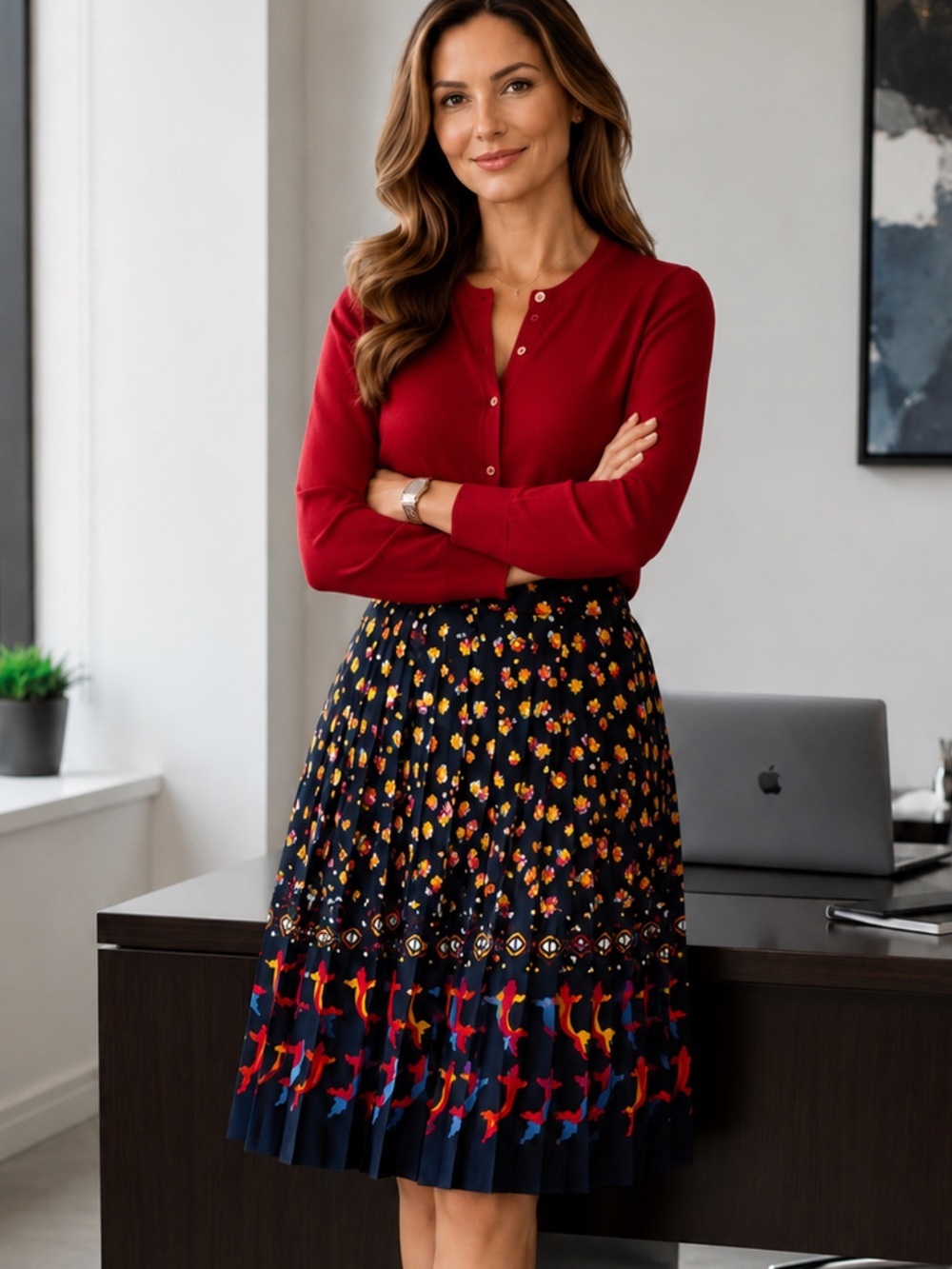 & Other Stories Koi Fish Skirt